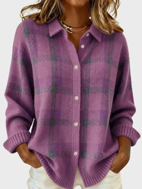 Bellatrixae | Retro Plaid Cardigan